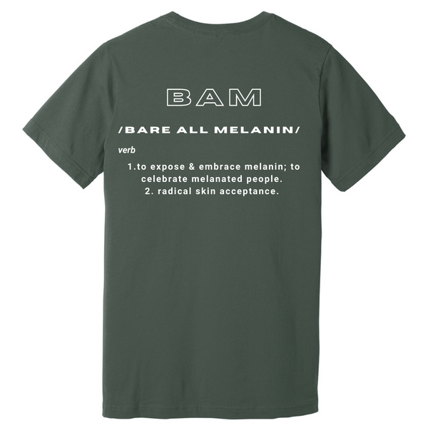 BAM | Bare All Melanin Short Tee - Flex Green