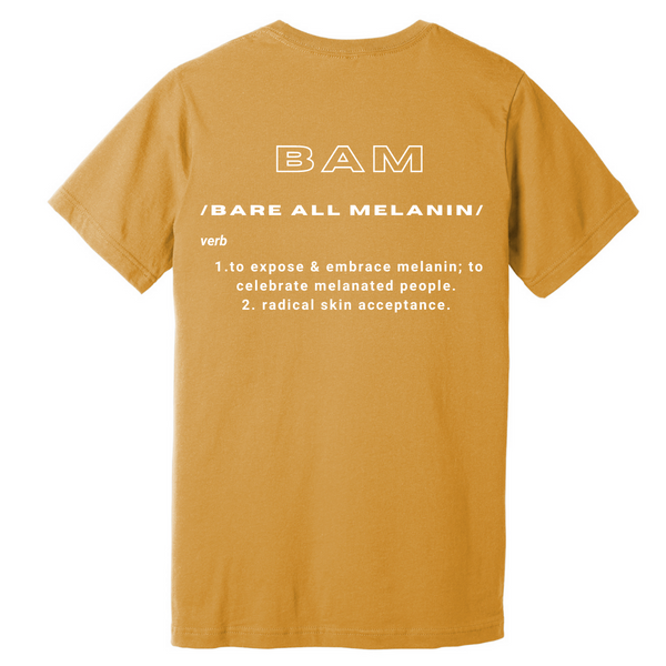 BAM | Bare All Melanin Short Tee - Gold'n