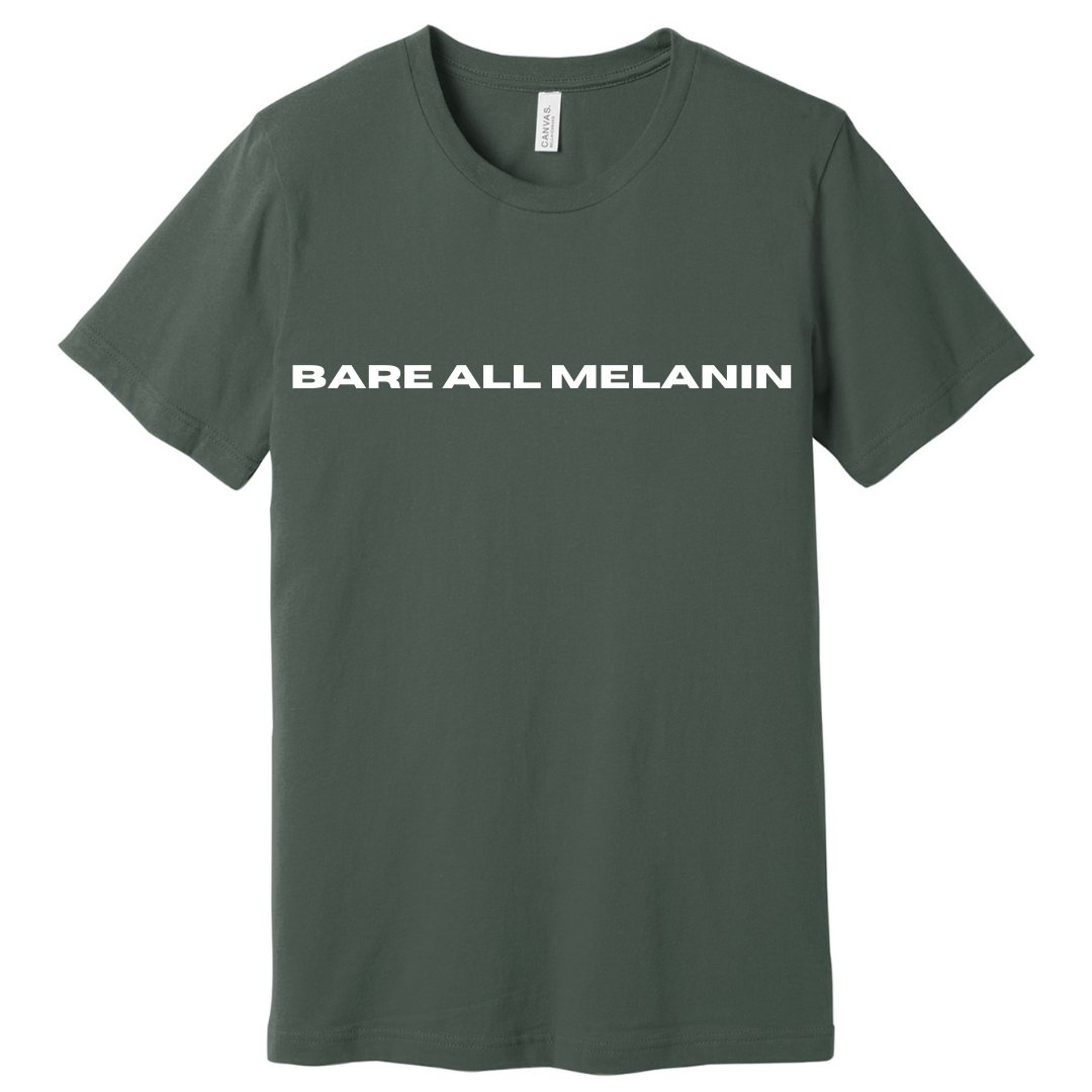 BAM | Bare All Melanin Short Tee - Flex Green