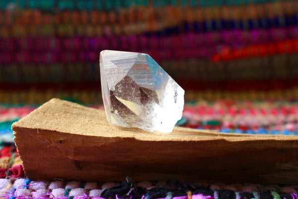 Clarity Cleansing Kit | Clear Quartz Point + 3 Palo Santo Bundle